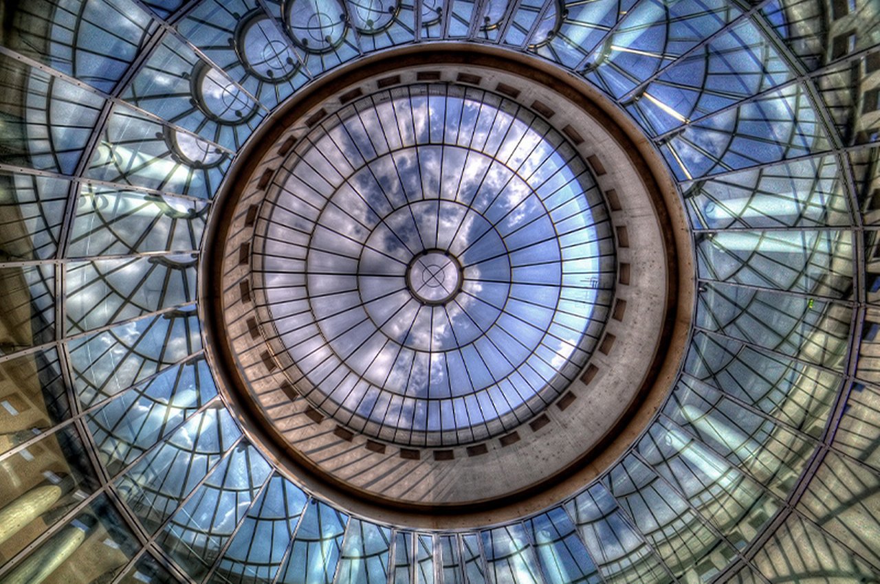 Glass dome Kunsthalle Museum for Modern Art, Frankfurt am Main