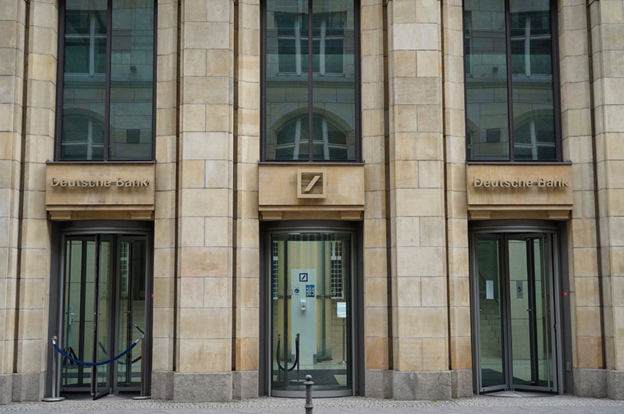 Entrance of Deutsche Bank