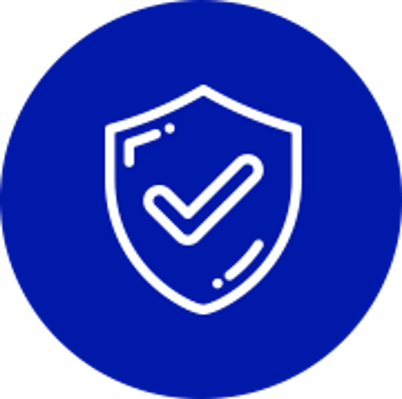 Icon: shield with a tick
