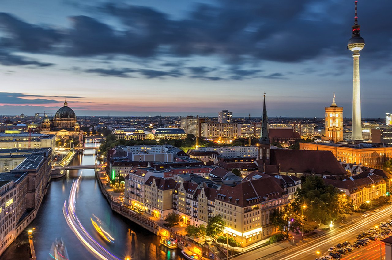 Berlin at night